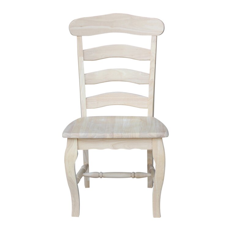 Unfinished ladder back online chairs with rush seats